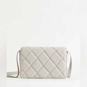 H&M Taupe Quilted Crossbody